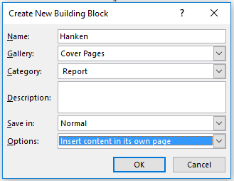 Picture: Pop-up window on how to save the cover page.