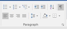 Picture formatting symbol in Word