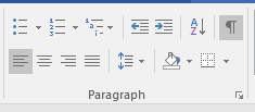 Bild formateringstecknet i Word