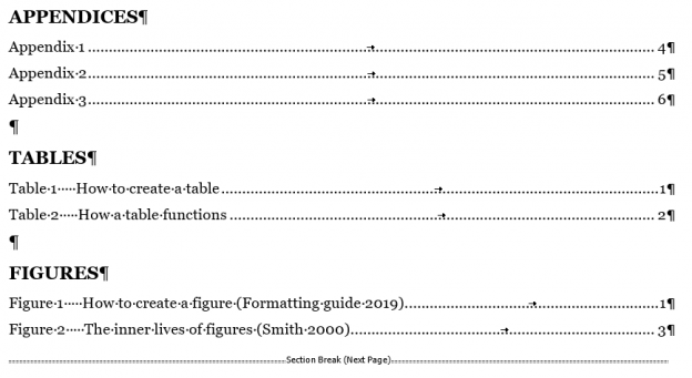 Appendices, Tables And Figures | Formatting Guide For Academic Texts